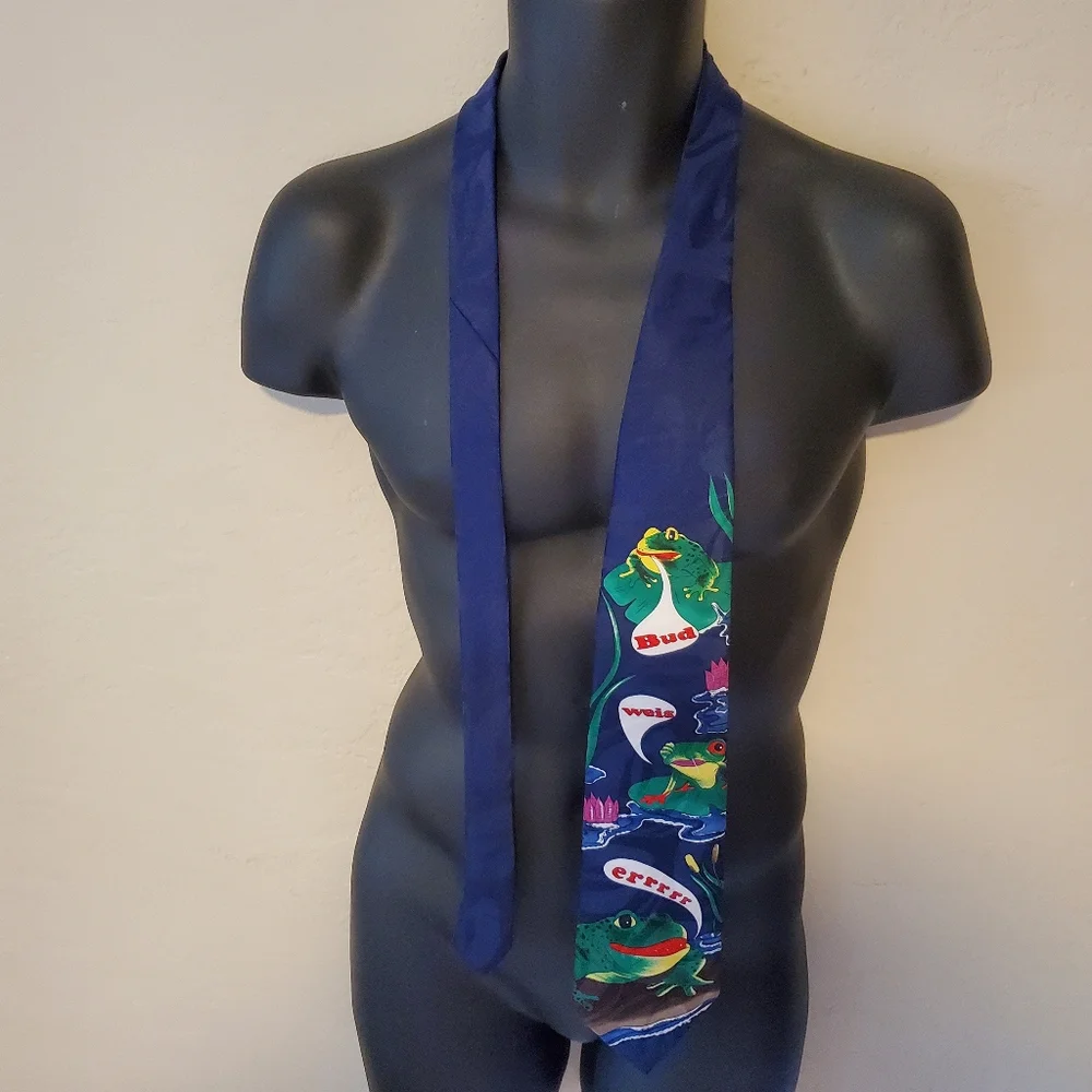 Vintage Anheuser-Busch frog tie